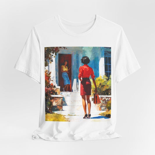 The Visit Shirt - Afrocentric Art by The Trini Gee