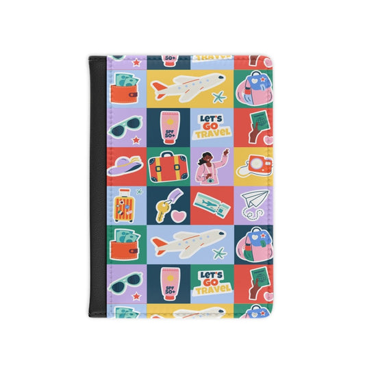 Travel Squares Passport Cover - Afrocentric Art by The Trini Gee