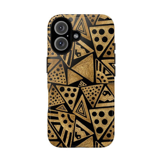 Tribal Triangles Phone Case - Afrocentric Art by The Trini Gee