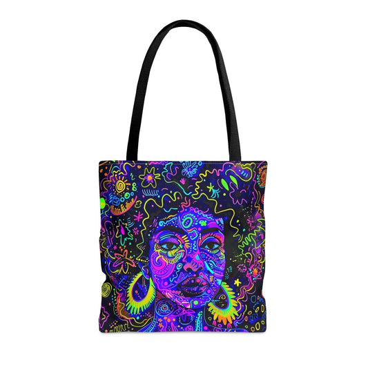 Trippy Tote Bag - Afrocentric Art by The Trini Gee