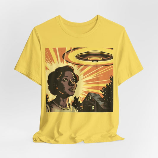 UFO Woman Shirt - Afrocentric Art by The Trini Gee