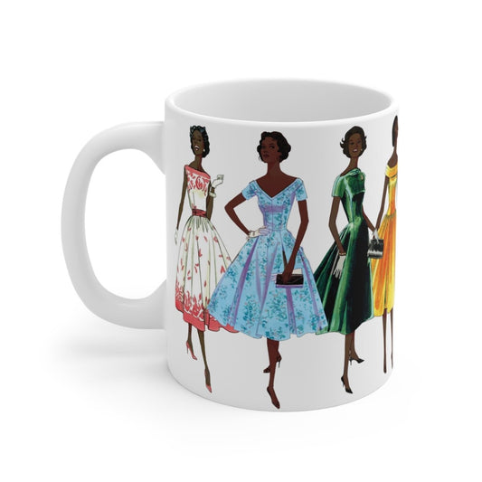 Vintage Fashion Mug - Afrocentric Art by The Trini Gee