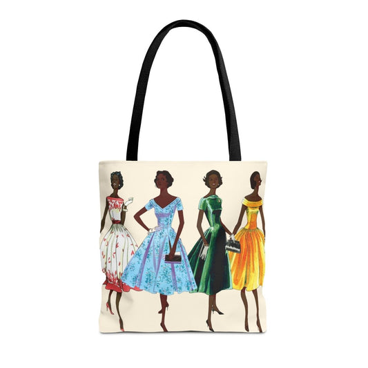 Vintage Vogue Tote Bag - Afrocentric Art by The Trini Gee