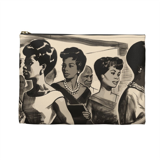 Vintage Women Accessory Pouch - Afrocentric Art by The Trini Gee