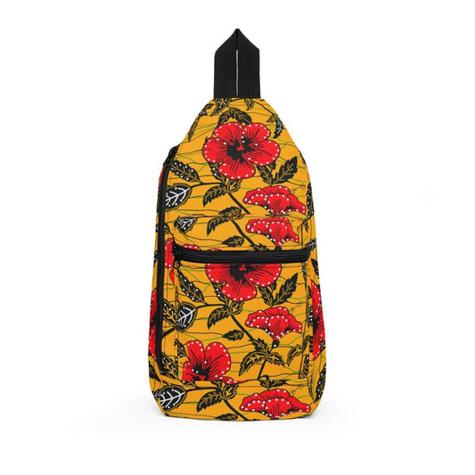 Wax Print Sling Bag - Afrocentric Art by The Trini Gee