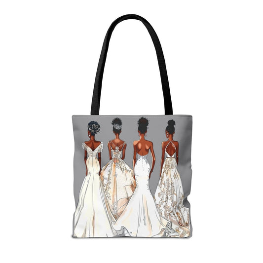 Wedding Brides Tote Bag - Afrocentric Art by The Trini Gee