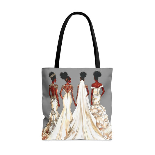Wedding Brides Tote Bag - Afrocentric Art by The Trini Gee