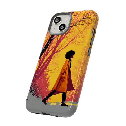 Winter Walk Phone Case - Afrocentric Art by The Trini Gee
