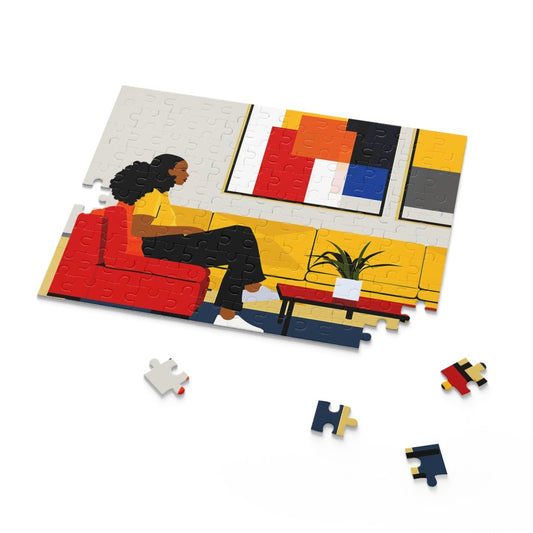 Woman with Art Puzzle - The Trini Gee