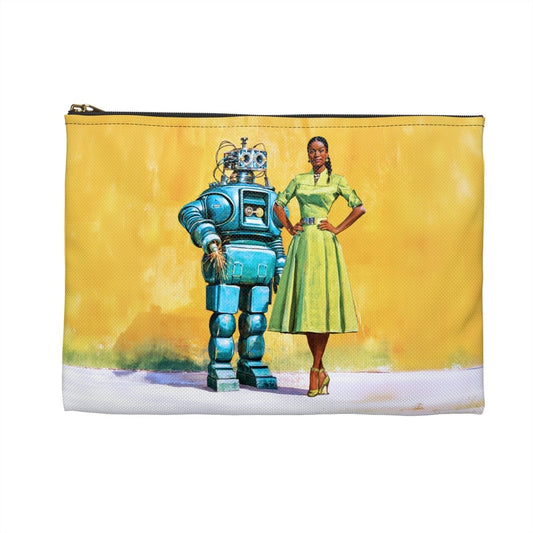 Woman with Bot Accessory Pouch - Afrocentric Art by The Trini Gee