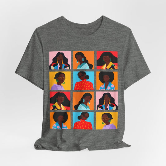 Women Squares Shirt - Afrocentric Art by The Trini Gee