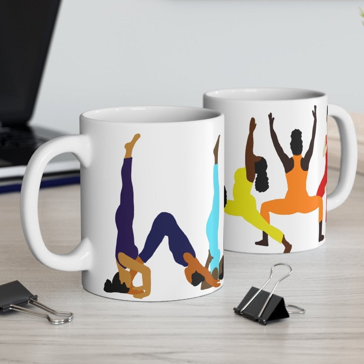 Yoga Chakras Mug - Afrocentric Art by The Trini Gee