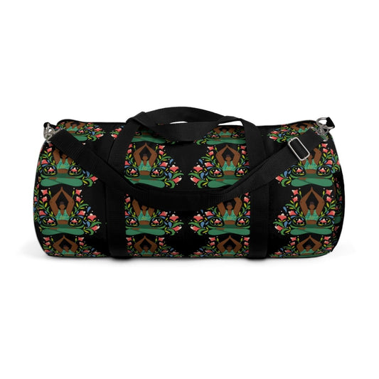 Yoga Floral Duffel Bag - Afrocentric Art by The Trini Gee