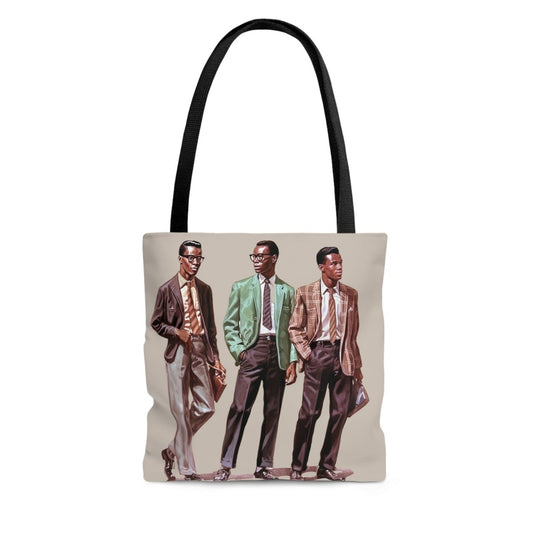50s Fashion Men Tote Bag - Afrocentric Art by The Trini Gee