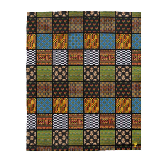 African Print Quilt Throw Blanket - The Trini Gee