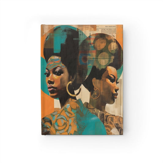 Afro Collage Women Journal - Afrocentric Art by The Trini Gee