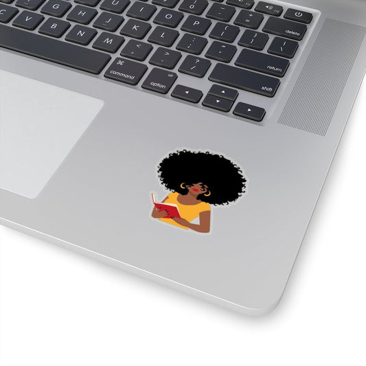 Afro Reader Sticker - The Trini Gee