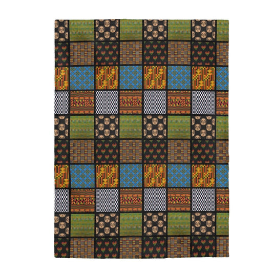 Afrocentric Quilt Style Blanket - The Trini Gee