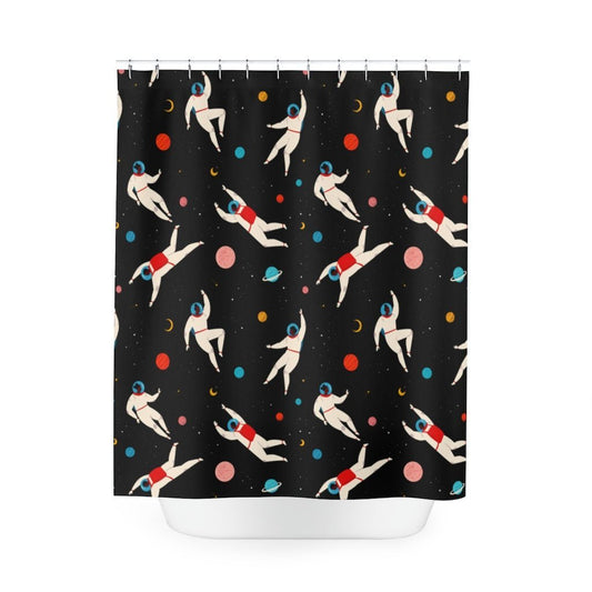 Astronaut Shower Curtain - The Trini Gee