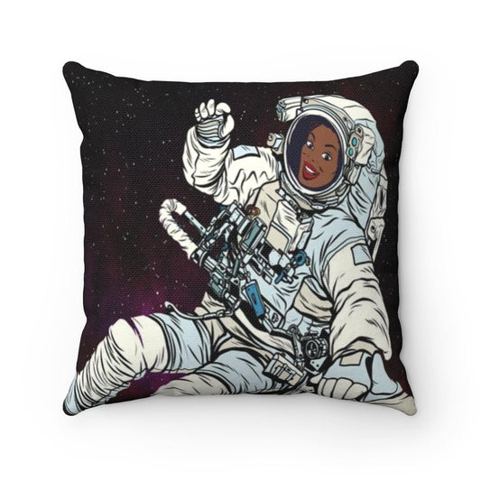 Black Astronaut Pillow - The Trini Gee