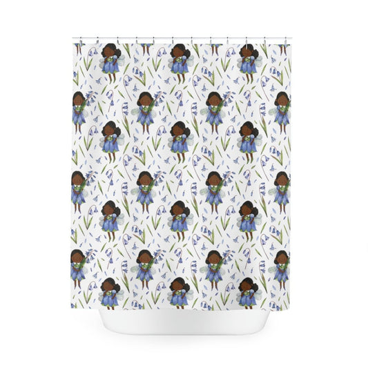 Black Fairy Shower Curtain - The Trini Gee