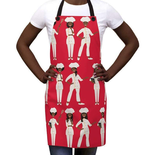 Female Chefs Apron - The Trini Gee
