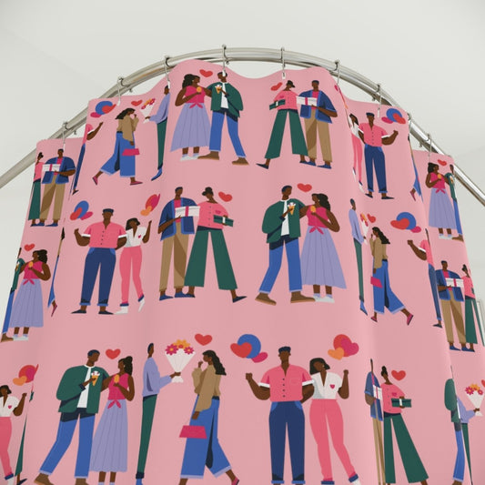 Love Couples Shower Curtain - The Trini Gee
