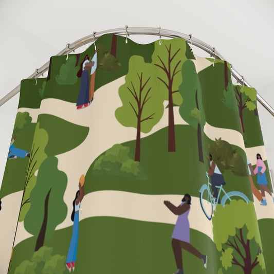Park People Shower Curtain - The Trini Gee