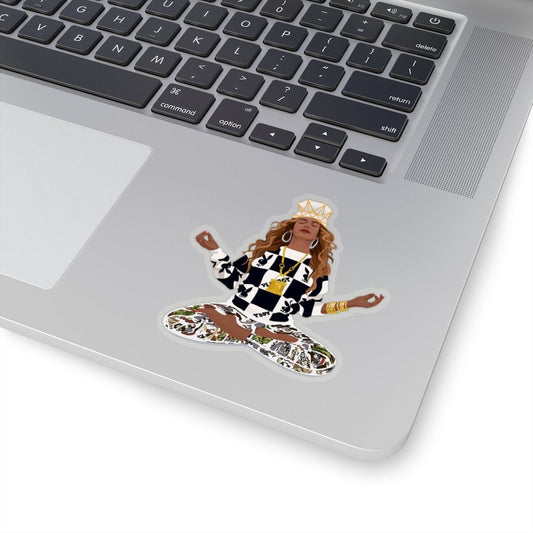 Queen Yoga Sticker - The Trini Gee