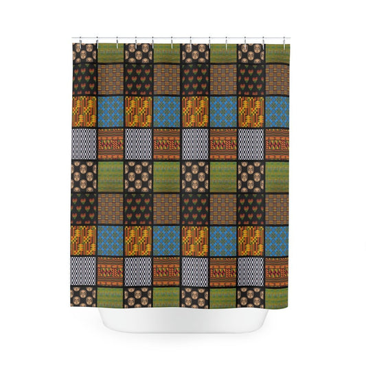 Quilt Print Shower Curtain - The Trini Gee