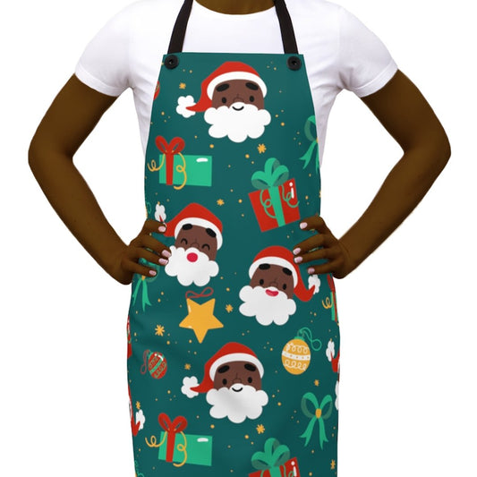 Santa Heads Apron - The Trini Gee