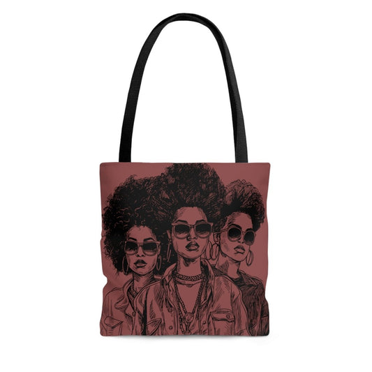 Trendy Women Tote Bag - Afrocentric Art by The Trini Gee