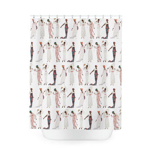 Vintage Fashion Shower Curtain