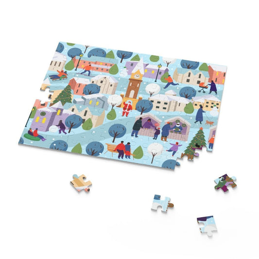 Winter City Scene Puzzle - The Trini Gee