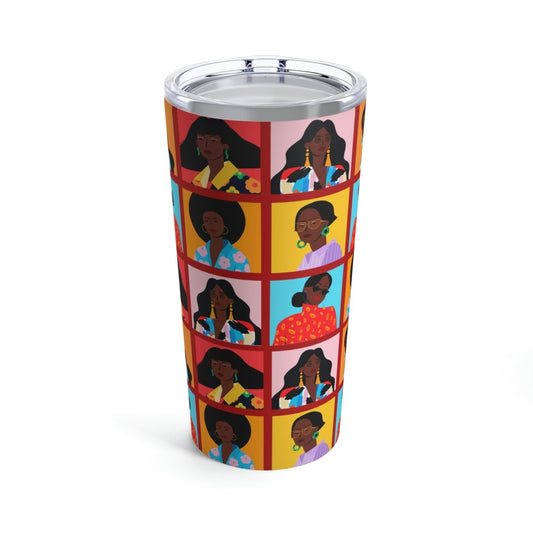 Women Squares 20oz Tumbler - The Trini Gee