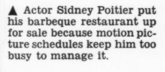 Sidney Poitier Once Owned a Rib Joint in Harlem—Here’s What Happened - The Trini Gee