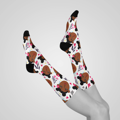 Afro Buns Crew Socks