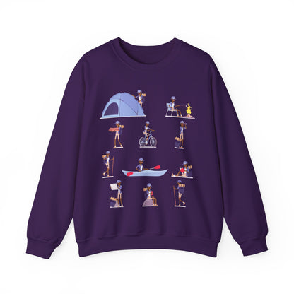 Black Girl Camping Sweatshirt