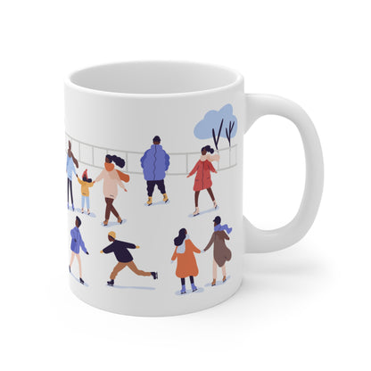 Black Ice Skaters Mug