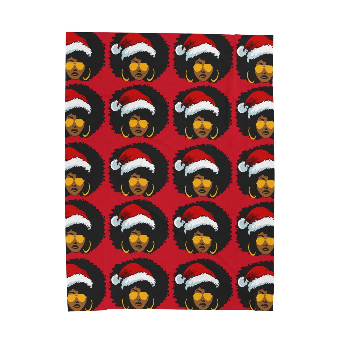 Mrs. Afro Claus Blanket