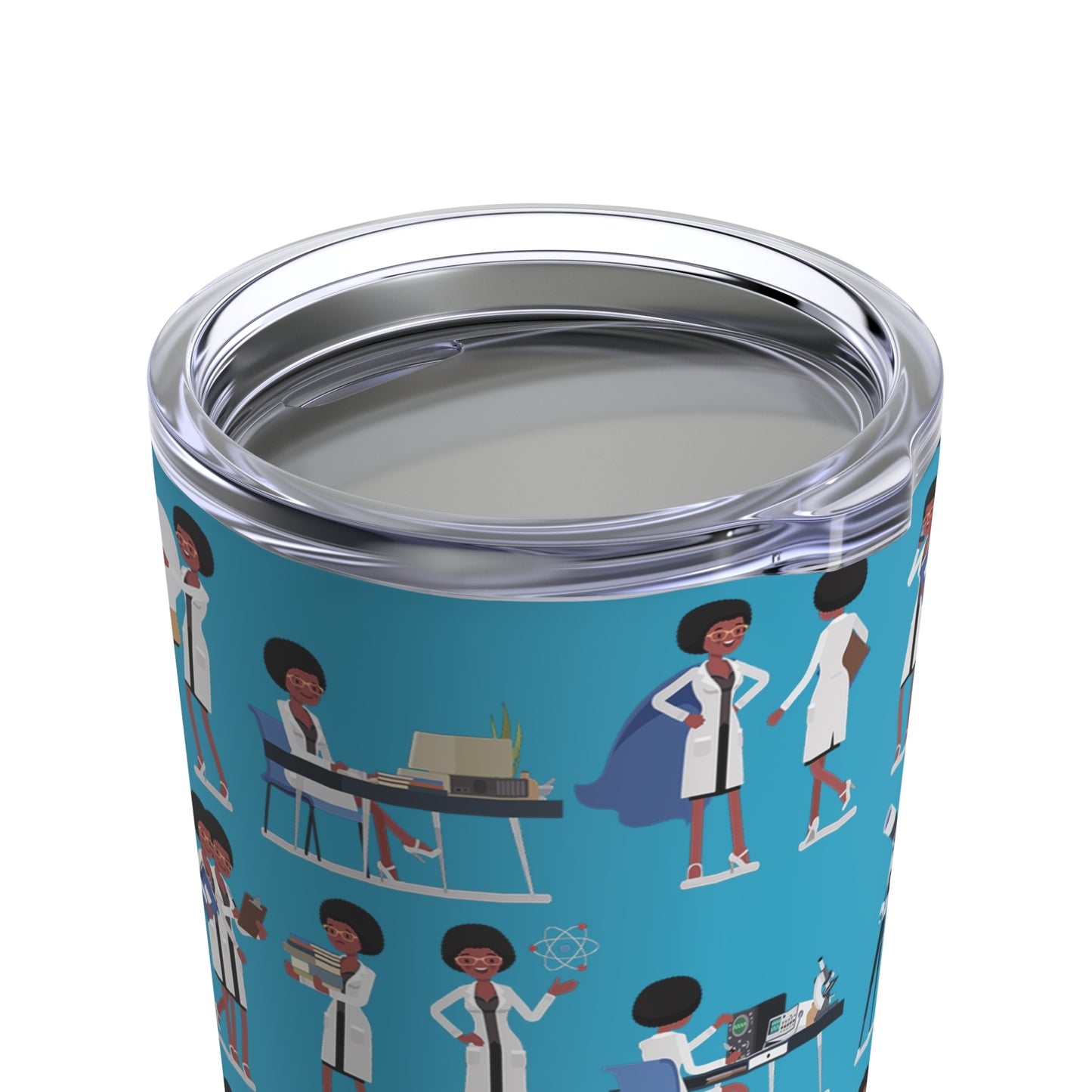 Afro Scientist Tumbler