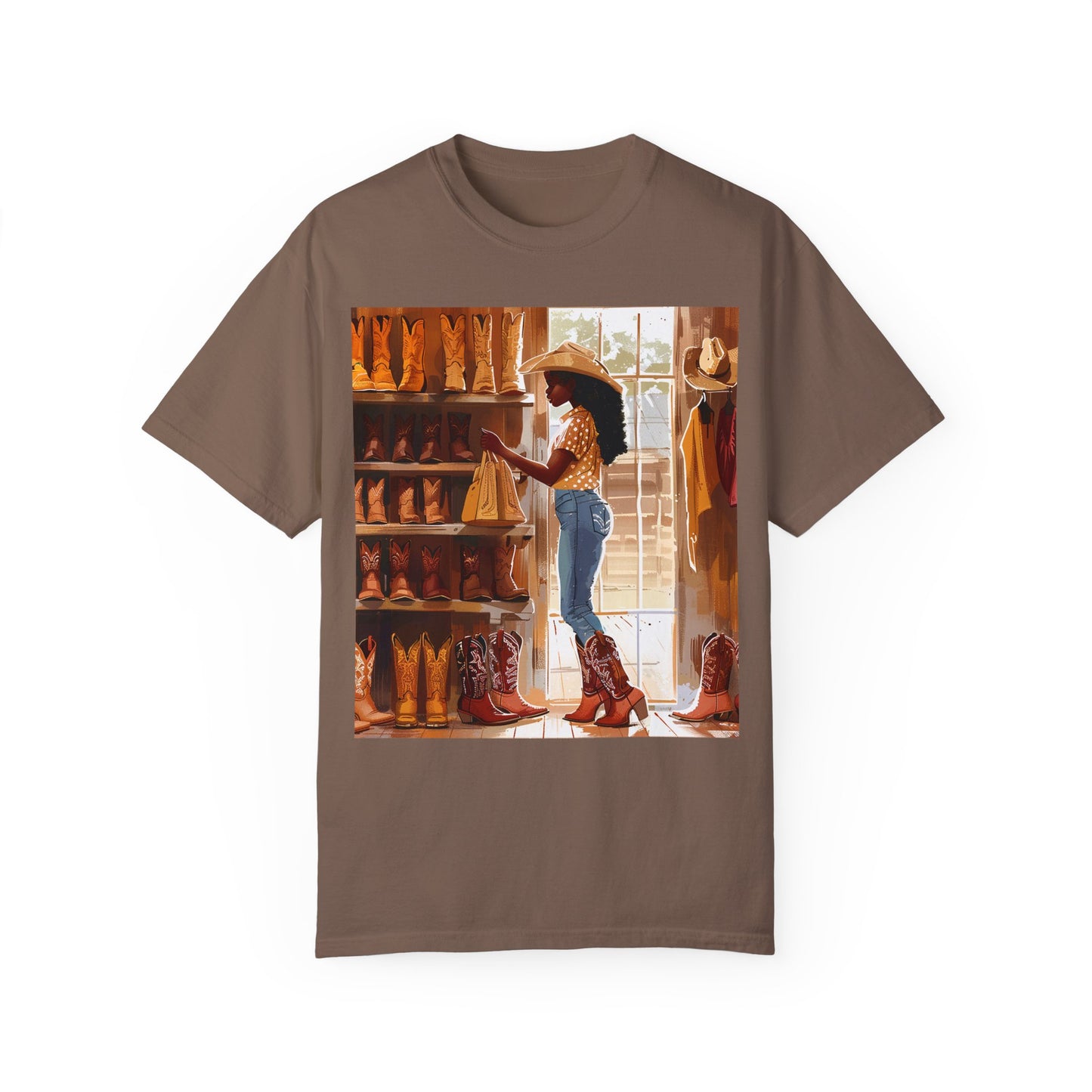 Cowgirl Shopping Shirt - Comfort Colors