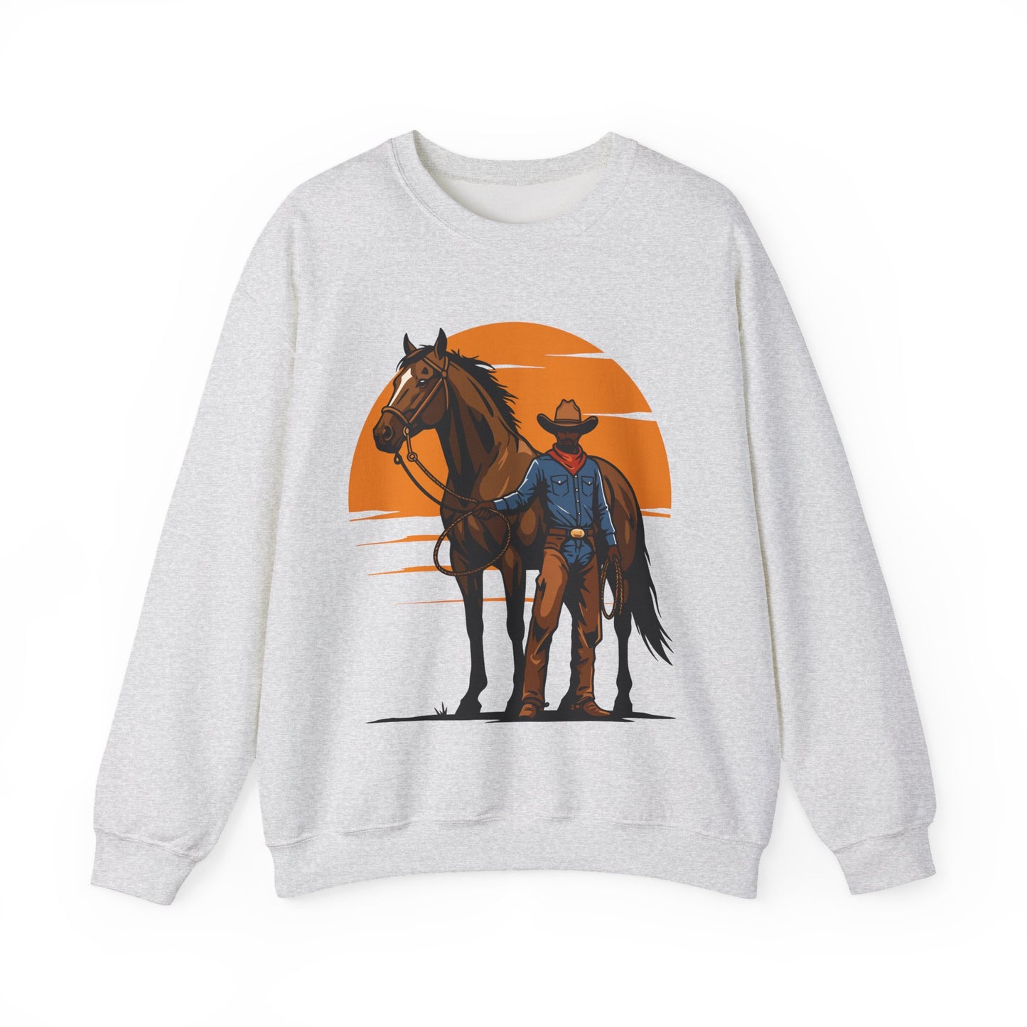 Cowboy with Horse Sweatshirt