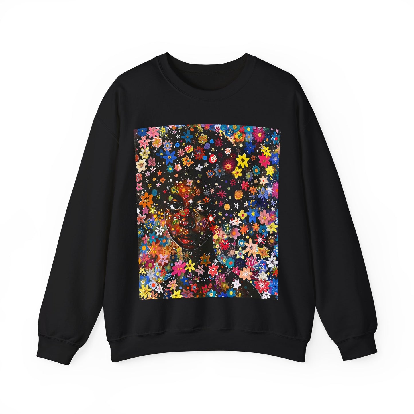 Floral Face Sweatshirt