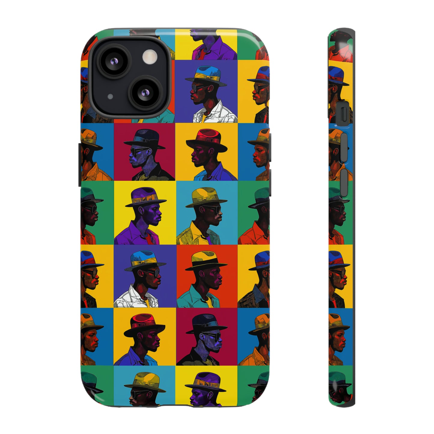 Black Men in Hats Phone Case