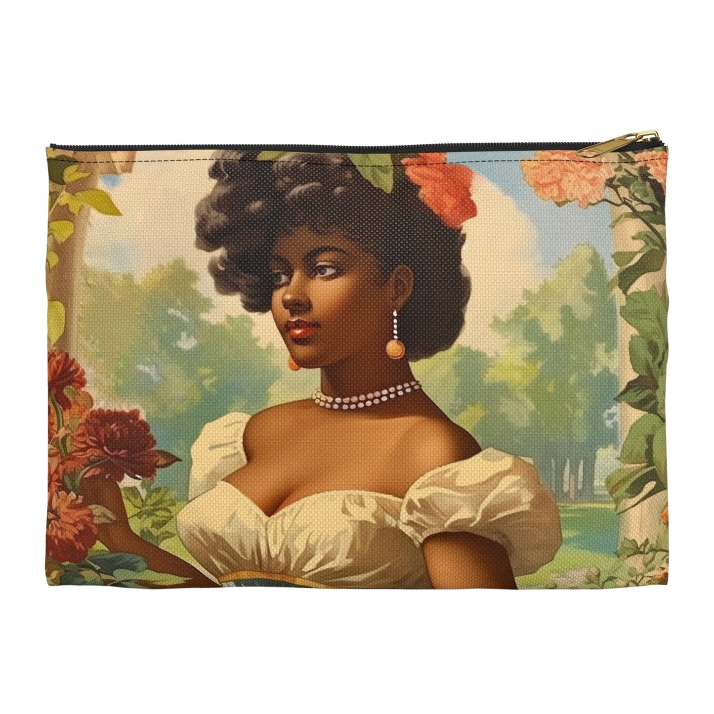 Vintage Garden Woman Pouch