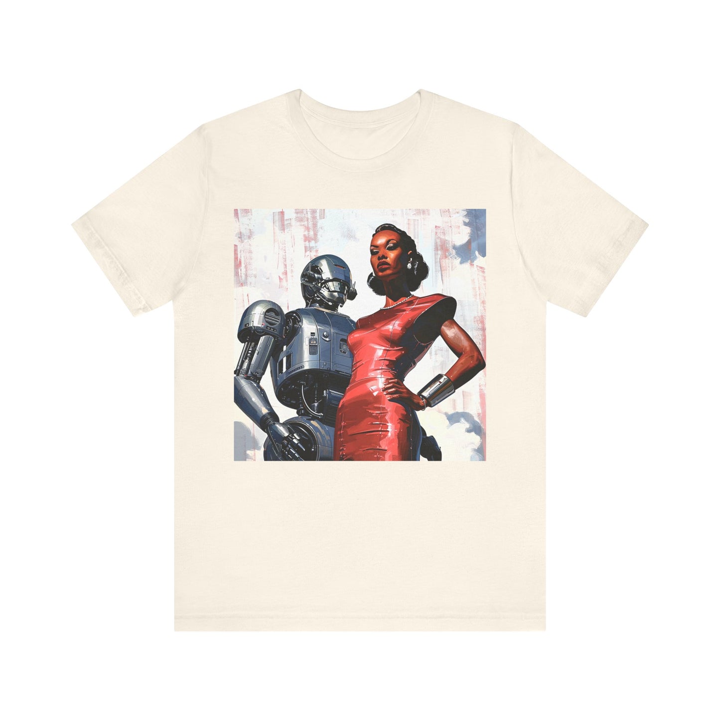 Woman with Robot Shirt