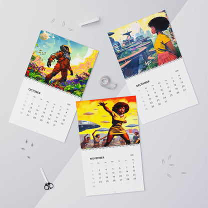 Afro Galactic Her 2025 Wall Calendar