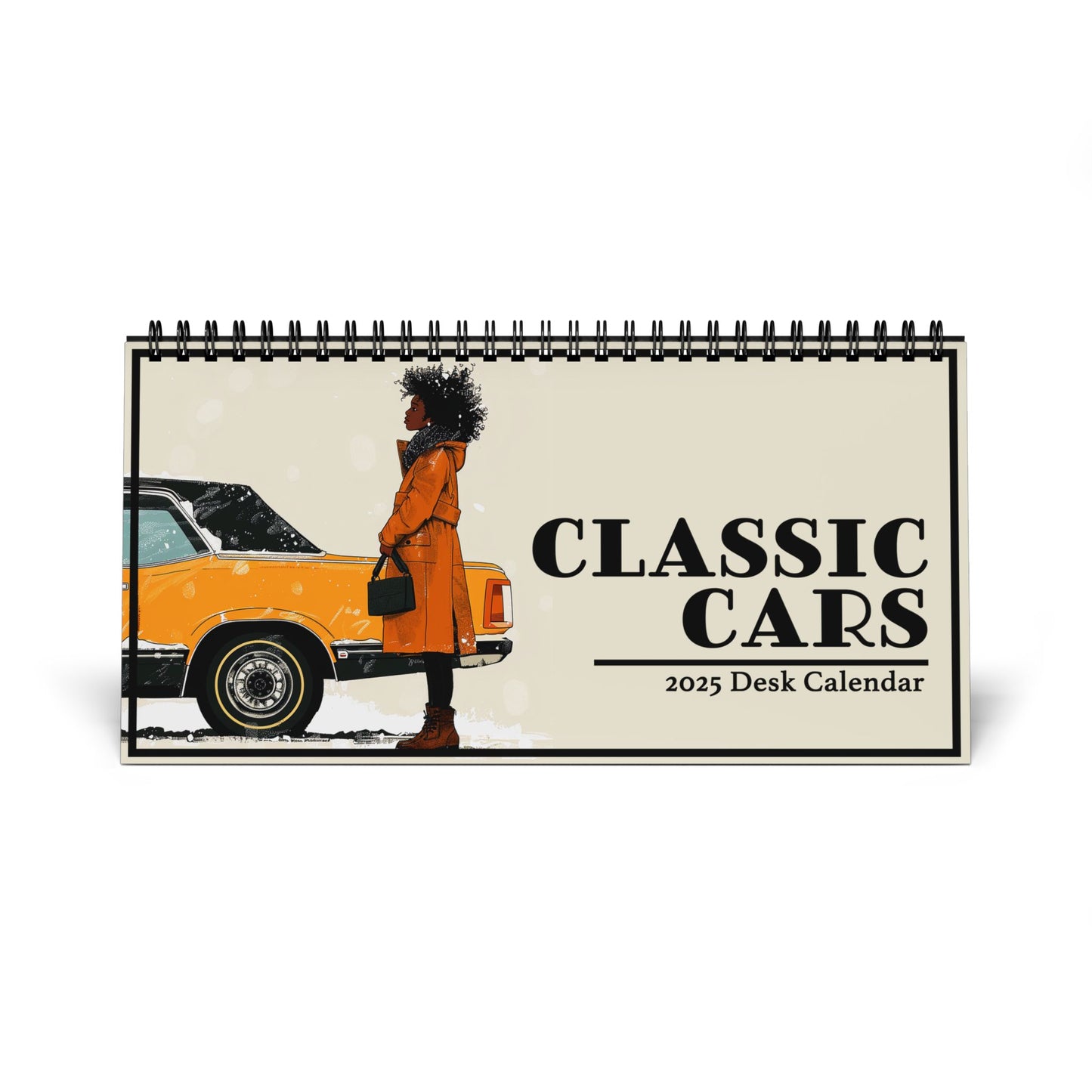 Classic Cars 2025 Desktop Calendar