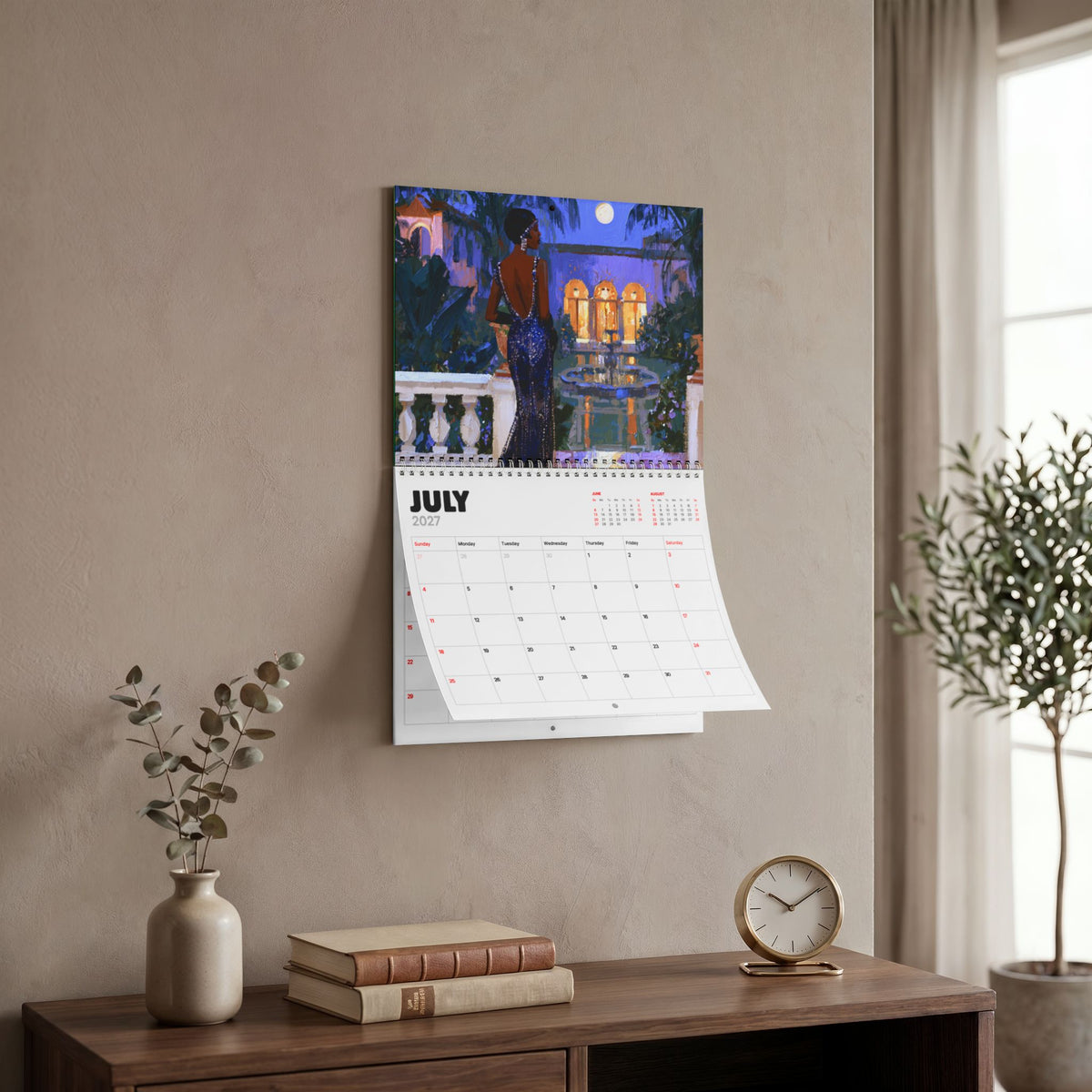 Retro Melanin 2027 Wall Calendar